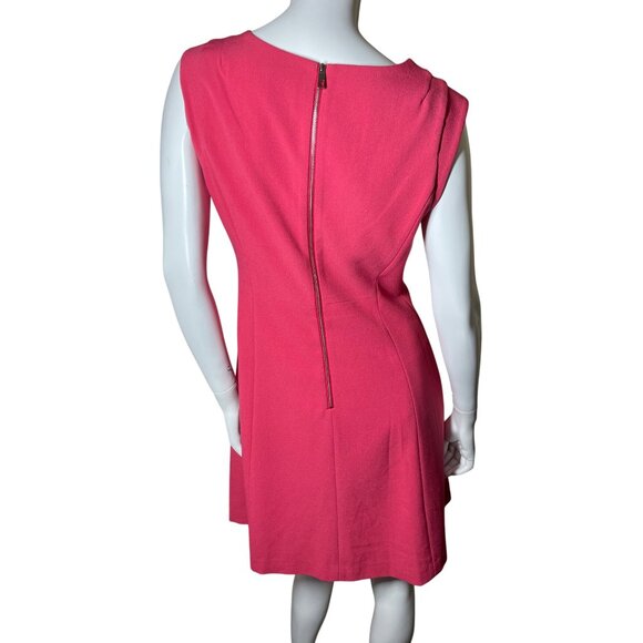 Vince Camuto Size 8 Dress Sleeveless Pink A-Line Classic Summer Women's Midi - Picture 2 of 16